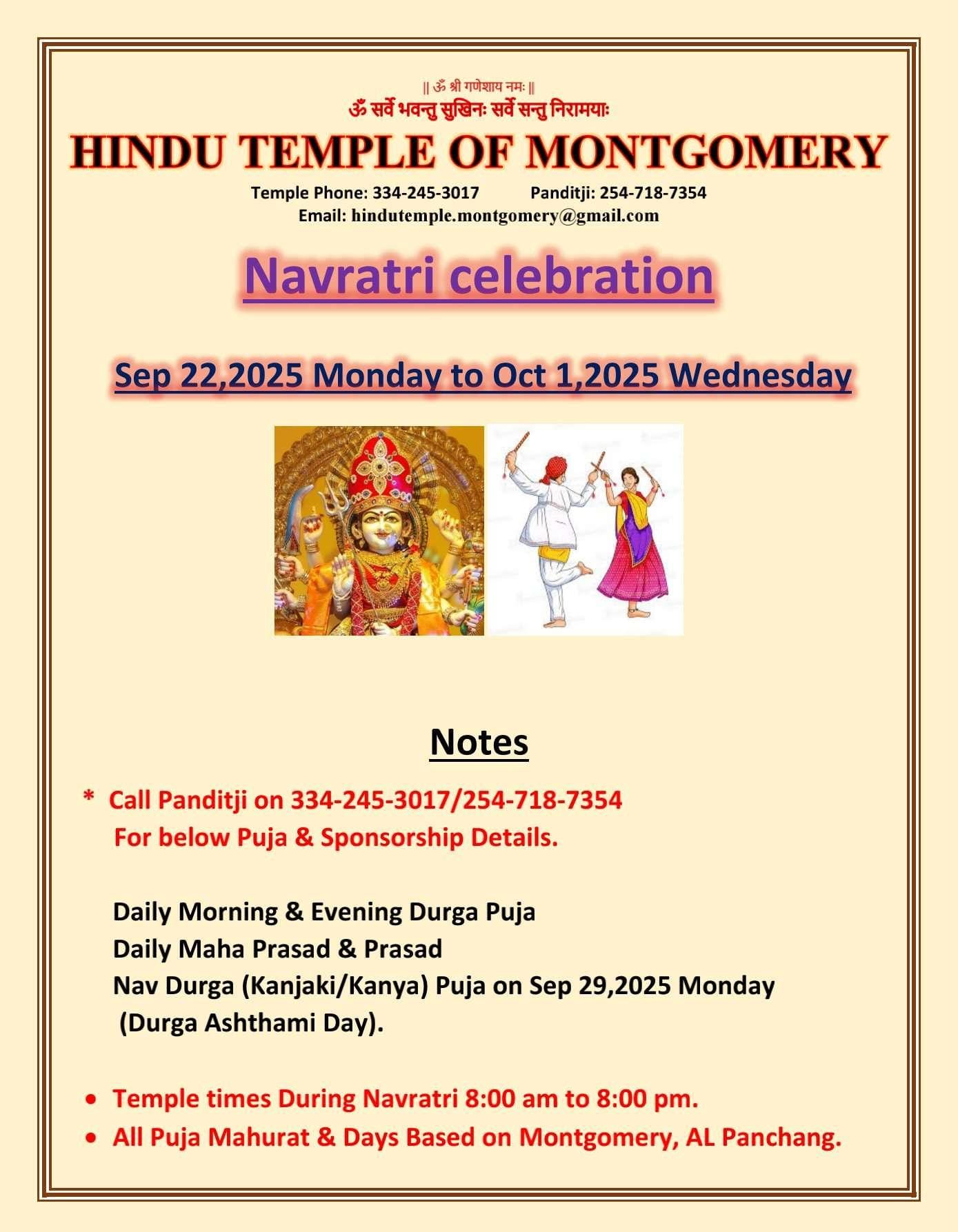 Navaratri flyer